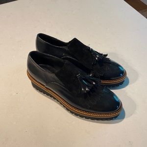 Black Cordani Allyne loafers with suede tassels